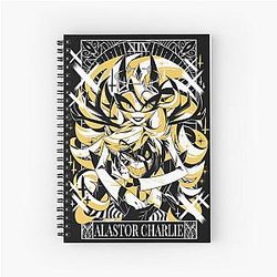 Charlie + Alastor 2023 Tarot Card Inspired Halloween Collection Fanmerch Spiral Notebook
