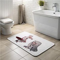 VivziePop LA 2801 - Famous for creating the hit series Hazbin Hotel VivziePop Bath Mats
