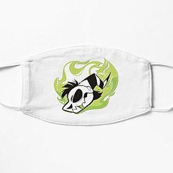 Vivziepop Merch Helluva Boss Flaming Skull Flat Mask