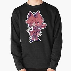 Alastor Hazbin Hotel Vivziepop Chibi Sticker Pullover Sweatshirt