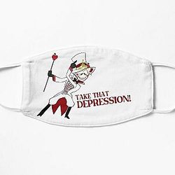 Hazbin Hotel Lucifer Take that Depression Flat Mask