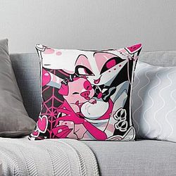 Angel Dust and Fat Nugget Selfie - Hazbin Hotel  Throw Pillow