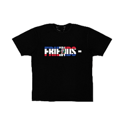 Vlone Shirts - FRIENDS DOM T-SHIRT BLACK VLC2710
