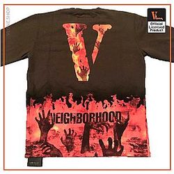 Vlone Shirts - Vlone Neighborhood Crewneck T-Shirt VL2409