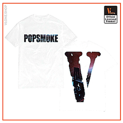 Vlone Shirts - Vlone x Pop Smoke NY City T-Shirt VL2409