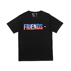 Vlone Shirts - Vlone HAITI FRIENDS Tee Black VLC2710