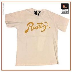Vlone T-Shirts - VLONE x Runtz White Cotton T-Shirt VL2309