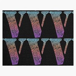 Vlone and floral motifs , cool V Jigsaw Puzzle