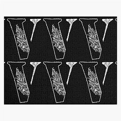 Vlone with floral motifs , cute design for V Jigsaw Puzzle