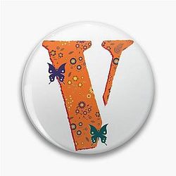 Vlone Angles with Butterflies Pin