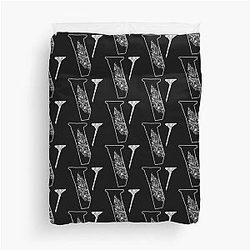 Vlone with floral motifs , cute design for V Duvet Cover