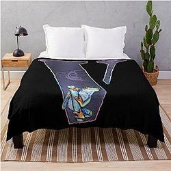 Vlone with beautiful frog , cute design for V Throw Blanket