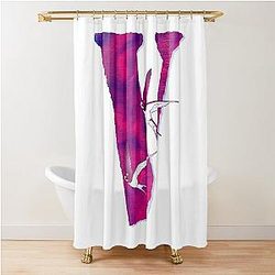 Vlone with birds , cool design for V Shower Curtain