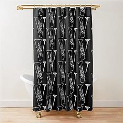 Vlone with floral motifs , cute design for V Shower Curtain
