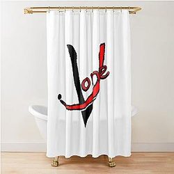 t shirt vlone solitaire  classique Shower Curtain