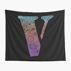 Vlone and floral motifs , cool V Tapestry