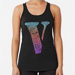 Vlone and floral motifs , cool V Racerback Tank Top
