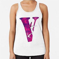 Vlone with birds , cool design for V Racerback Tank Top