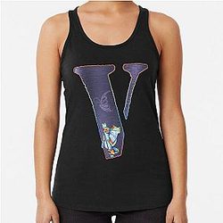 Vlone with beautiful frog , cute design for V Racerback Tank Top