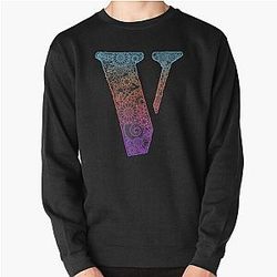 Vlone and floral motifs , cool V Pullover Sweatshirt