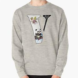 Vlone with beautiful panda , cute design for V Pullover Sweatshirt