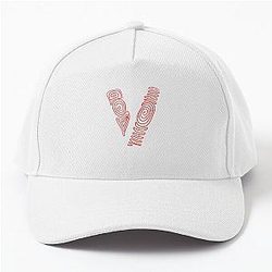 vlone pop smoke red color Baseball Cap