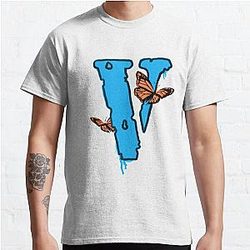 Vlone Navy Blue, Vlone with butterfly, handmade butterfly vlone Classic T-Shirt