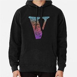 Vlone and floral motifs , cool V Pullover Hoodie