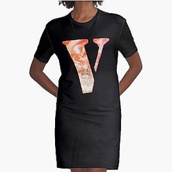 Vlone with beautiful cat , cool design for V Graphic T-Shirt Dress
