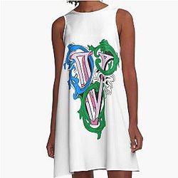 Vlone T-Shirt A-Line Dress