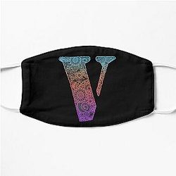 Vlone and floral motifs , cool V Flat Mask