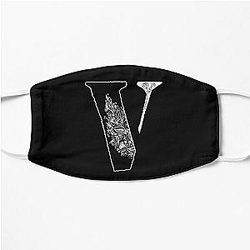 Vlone with floral motifs , cute design for V Flat Mask