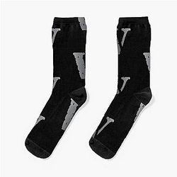 "VLone" Classic T-Shirt V Vlone Reflective Tee T-Shirt Cute Family Gift Idea for mom, Dad & Siblings Socks