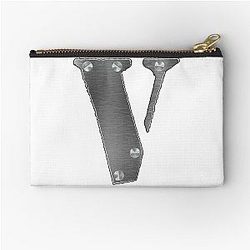 Vlone and silver screw , cool design for V Zipper Pouch