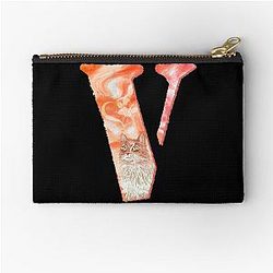 Vlone with beautiful cat , cool design for V Zipper Pouch