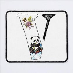 Vlone with beautiful panda , cute design for V Mouse Pad