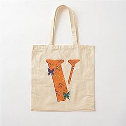 Vlone Angles with Butterflies Cotton Tote Bag