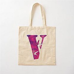 Vlone with birds , cool design for V Cotton Tote Bag