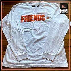 Vlone Long Sleeve Shirts - VLONE Friends Long Sleeve Tee VL2409