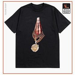 Vlone T-Shirts - POP SMOKE X VLONE CHAIN T-SHIRT VL2409