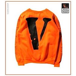 Vlone Sweatshirts - Off White Vlone Cotton Cashmere Sweatshirts VL2409