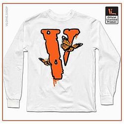 Vlone Long Sleeve Shirts - Vlone Butterfly Long Sleeve T-Shirt VL2409