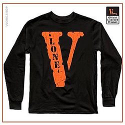 Vlone Long Sleeve Shirts - Vlone Grunge Long Sleeve T-Shirt VL2409