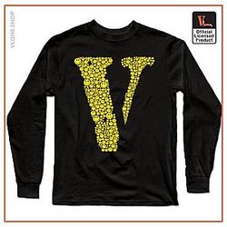Vlone Long Sleeve Shirts - Vlone Smile Emoji Long Sleeve T-Shirt VL2409