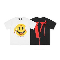Vlone T-shirts - Limited Edition Vlone Short-sleeved Trend T-shirt Cotton Material