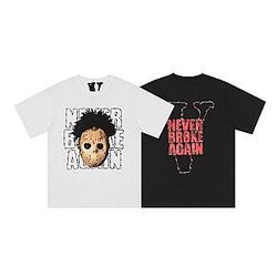 Vlone T-shirts - Vlone Never Brocke Again Printed Soft Cotton T-shirt