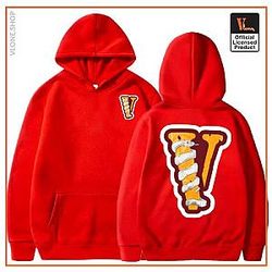 Vlone Hoodies - Vlone Gray Snake Edition Hoodie VL2409