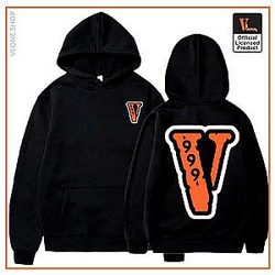 Vlone Hoodies - Vlone x Juice WRLD 999 Black Hoodie VL2409