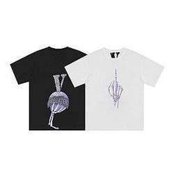 Vlone T-shirts - Vlone Casual T-shirt Printing Soft Cotton T-shirt For Summer