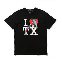 Vlone T-shirts - I love TX Vlone Short-sleeved Tee Streetwear Style